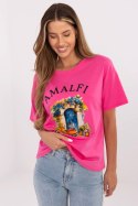 Tshirt Damski Model MI-TS-M3221G.75 Dark Pink - Italy Moda Italy Moda Tshirt Damski Model MI-TS-M3221G.75 Dark Pink - Italy Moda Italy Moda