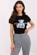 Tshirt Damski Model NM-TS-JX-09328.65P Black/Blue - NM NM Tshirt Damski Model NM-TS-JX-09328.65P Black/Blue - NM NM