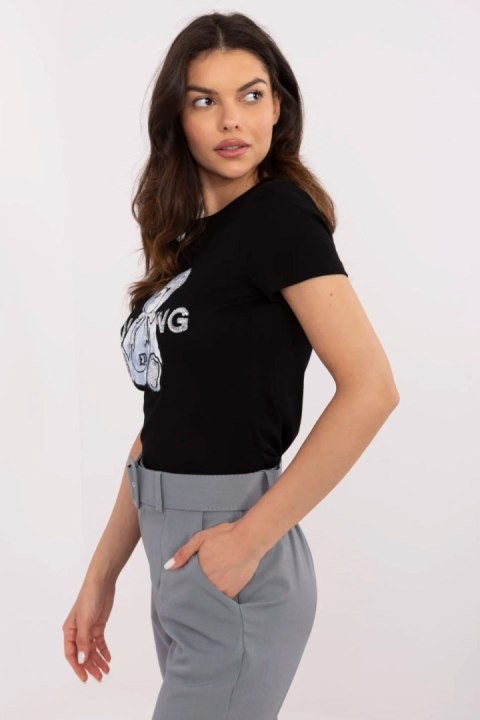 Tshirt Damski Model NM-TS-JX-09328.65P Black/Blue - NM NM Tshirt Damski Model NM-TS-JX-09328.65P Black/Blue - NM NM