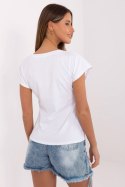 Tshirt Damski Model NM-TS-NG25282.20P White/Blue - NM NM Tshirt Damski Model NM-TS-NG25282.20P White/Blue - NM NM