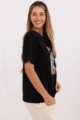 Tshirt Damski ModelMI-TS-M3221G.75 Black - Italy Moda Italy Moda