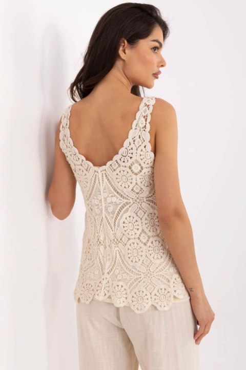 Bluzka Model MI-BZ-9006.75 Beige - Italy Moda Italy Moda Bluzka Model MI-BZ-9006.75 Beige - Italy Moda Italy Moda