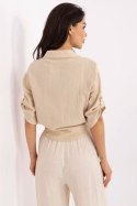 Koszula Damska Model DHJ-KS-8595-1.66 Beige - Italy Moda Italy Moda Koszula Damska Model DHJ-KS-8595-1.66 Beige - Italy Moda Italy Moda