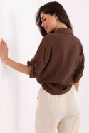 Koszula Damska Model DHJ-KS-8595-1.66 Brown - Italy Moda Italy Moda Koszula Damska Model DHJ-KS-8595-1.66 Brown - Italy Moda Italy Moda