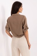 Koszula Damska Model DHJ-KS-8595-1.66 Dark Beige - Italy Moda Italy Moda Koszula Damska Model DHJ-KS-8595-1.66 Dark Beige - Italy Moda Italy Moda
