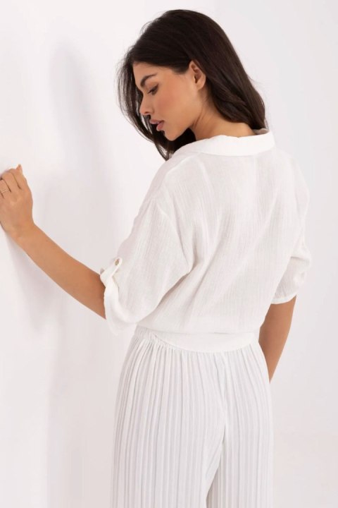 Koszula Damska Model DHJ-KS-8595-1.66 Ecru - Italy Moda Italy Moda Koszula Damska Model DHJ-KS-8595-1.66 Ecru - Italy Moda Italy Moda