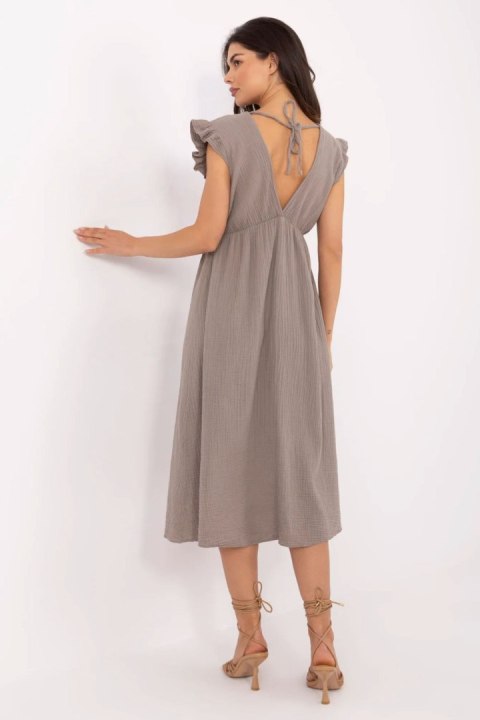 Sukienka Model MI-SK-122126.77 Dark Beige - Italy Moda Italy Moda Sukienka Model MI-SK-122126.77 Dark Beige - Italy Moda Italy Moda