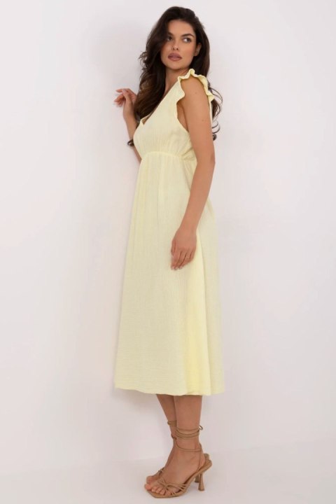 Sukienka Model MI-SK-122126.77 Light Yellow - Italy Moda Italy Moda Sukienka Model MI-SK-122126.77 Light Yellow - Italy Moda Italy Moda