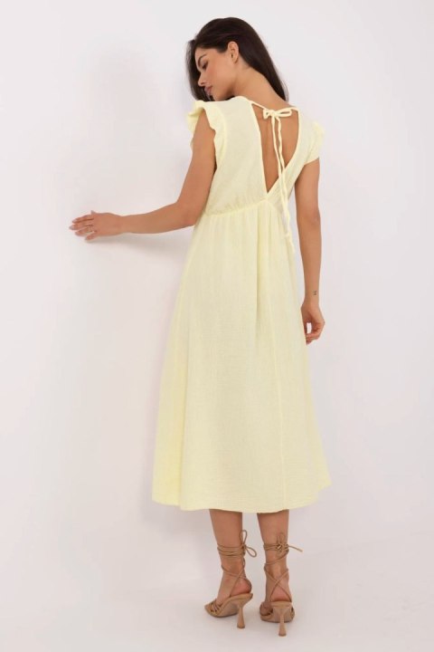 Sukienka Model MI-SK-122126.77 Light Yellow - Italy Moda Italy Moda Sukienka Model MI-SK-122126.77 Light Yellow - Italy Moda Italy Moda