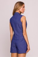Kamizelka Model MOE859 Blue - Moe Moe Kamizelka Model MOE859 Blue - Moe Moe