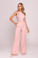 Kombinezon Model MOE866 Powder Pink - Moe Moe Kombinezon Model MOE866 Powder Pink - Moe Moe