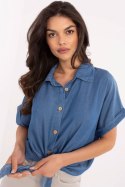 Koszula Damska Model MO-KS-231876.27 Dark Blue - Italy Moda Italy Moda Koszula Damska Model MO-KS-231876.27 Dark Blue - Italy Moda Italy Moda