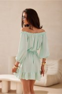 Sukienka Model Giulia MIE SUK0523 Mint - Roco Fashion Roco Fashion Sukienka Model Giulia MIE SUK0523 Mint - Roco Fashion Roco Fashion