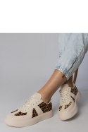 Buty Sportowe Model Toris NN622 Beige/Panterka - PRIMO PRIMO Buty Sportowe Model Toris NN622 Beige/Panterka - PRIMO PRIMO
