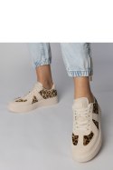 Buty Sportowe Model Toris NN622 Beige/Panterka - PRIMO PRIMO Buty Sportowe Model Toris NN622 Beige/Panterka - PRIMO PRIMO