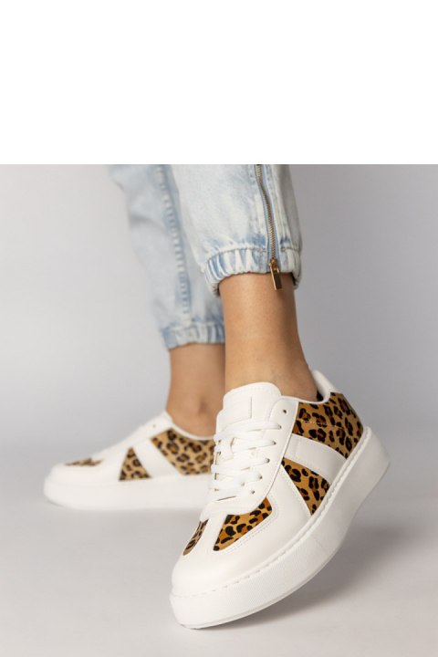 Buty Sportowe Model Toris NN622 White/Panterka - PRIMO PRIMO Buty Sportowe Model Toris NN622 White/Panterka - PRIMO PRIMO
