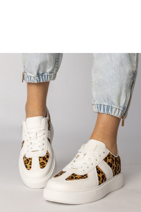 Buty Sportowe Model Toris NN622 White/Panterka - PRIMO PRIMO Buty Sportowe Model Toris NN622 White/Panterka - PRIMO PRIMO