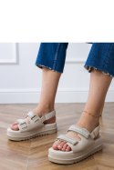 Sandały Model Jenisej PL367 Beige - PRIMO PRIMO Sandały Model Jenisej PL367 Beige - PRIMO PRIMO