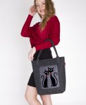 Torba filcowa SWING Czarne Koty Torba filcowa SWING Czarne Koty