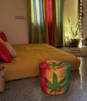 Okrągła pufa dekoracyjna - RASTA Okrągła pufa dekoracyjna - RASTA