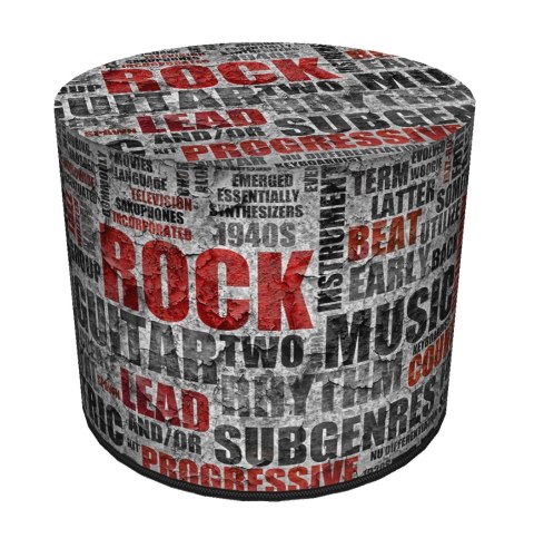 Okrągła pufa dekoracyjna - ROCK Okrągła pufa dekoracyjna - ROCK