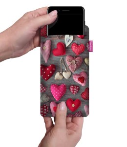 Etui na smartfon antracyt VALENTINE HEARTS
