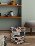 Okrągła pufa dekoracyjna - RETRO Okrągła pufa dekoracyjna - RETRO