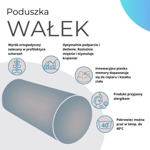 Poduszka Wałek - Brzoza Ø25x60 cm Poduszka Wałek - Brzoza Ø25x60 cm