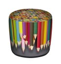Pufa Walec Codura GR Crayons 40x40 cm Pufa Walec Codura GR Crayons 40x40 cm