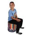 Pufa Walec Codura GR Crayons 40x40 cm Pufa Walec Codura GR Crayons 40x40 cm