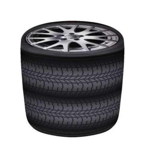 Pufa Walec Codura GR Tyres 40x40 cm Pufa Walec Codura GR Tyres 40x40 cm