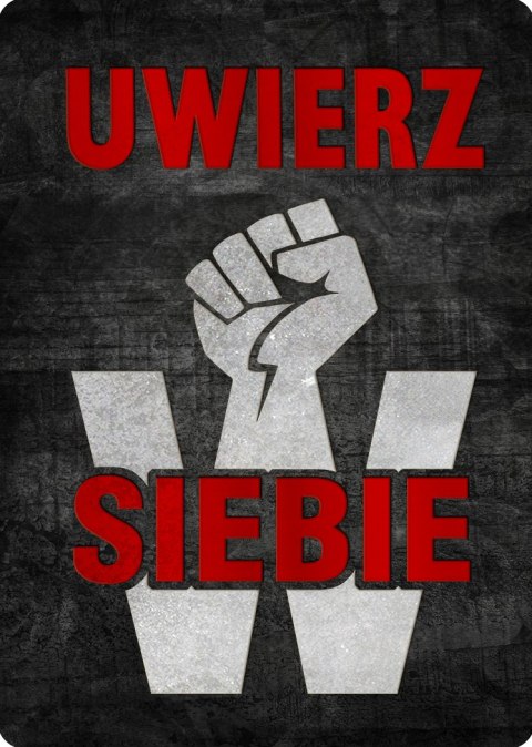 TABLICZKA UWIERZ W SIEBIE - 20x28 cm TABLICZKA UWIERZ W SIEBIE - 20x28 cm