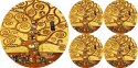 Zestaw podkładek na stół okrągłych 1+4 - ART DECO Zestaw podkładek na stół okrągłych 1+4 - ART DECO