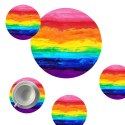 Zestaw podkładek na stół okrągłych 1+4 - COLORFULL Zestaw podkładek na stół okrągłych 1+4 - COLORFULL