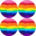 Zestaw podkładek na stół okrągłych 4D - COLORFULL Zestaw podkładek na stół okrągłych 4D - COLORFULL