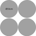 Zestaw podkładek na stół okrągłych 4D - COLORFULL Zestaw podkładek na stół okrągłych 4D - COLORFULL