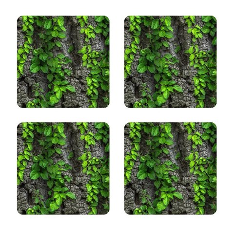 Zestaw 4 podkładek 12x12 cm - CREEPER Zestaw 4 podkładek 12x12 cm - CREEPER