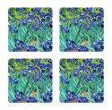 Zestaw 4 podkładek 12x12 cm - IRISES Zestaw 4 podkładek 12x12 cm - IRISES