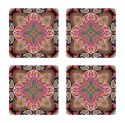 Zestaw 4 podkładek 12x12 cm - POLKA Zestaw 4 podkładek 12x12 cm - POLKA