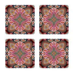 Zestaw 4 podkładek 12x12 cm - POLKA
