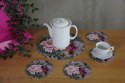 Zestaw podkładek na stół okrągłych 1+4 - IKEBANA Zestaw podkładek na stół okrągłych 1+4 - IKEBANA