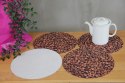 Zestaw podkładek na stół okrągłych 4D - KAWA Zestaw podkładek na stół okrągłych 4D - KAWA