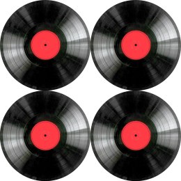 Zestaw podkładek na stół okrągłych 4D - VINYL