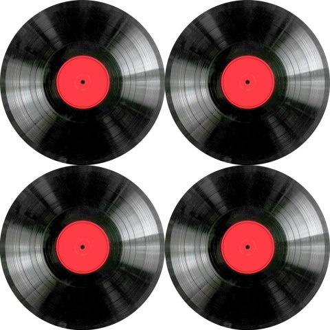 Zestaw podkładek na stół okrągłych 4D - VINYL Zestaw podkładek na stół okrągłych 4D - VINYL