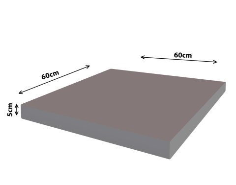 Legowisko - Materac SQUAR Grey Dogs 60x60x5 cm Legowisko - Materac SQUAR Grey Dogs 60x60x5 cm
