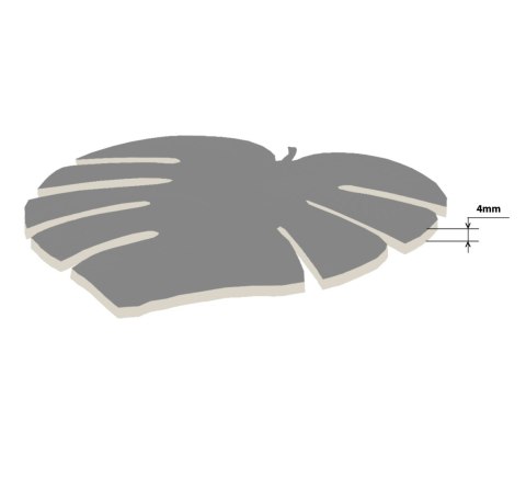 Podkładka Monstera M 33x33 cm gr. 4 mm - Leaf Podkładka Monstera M 33x33 cm gr. 4 mm - Leaf