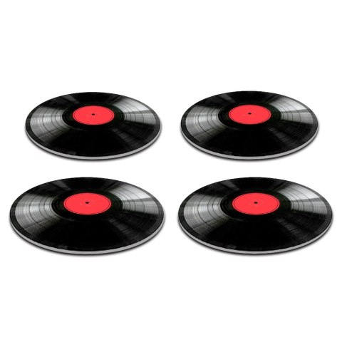 Zestaw podkładek na stół okrągłych 4DG (wersja pogrubiona) - VINYL Zestaw podkładek na stół okrągłych 4DG (wersja pogrubiona) - VINYL