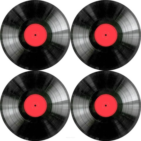 Zestaw podkładek na stół okrągłych 4DG (wersja pogrubiona) - VINYL Zestaw podkładek na stół okrągłych 4DG (wersja pogrubiona) - VINYL