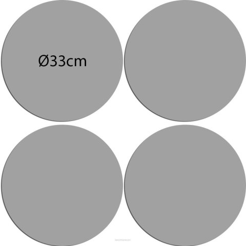 Zestaw podkładek na stół okrągłych 4DG (wersja pogrubiona) - VINYL Zestaw podkładek na stół okrągłych 4DG (wersja pogrubiona) - VINYL