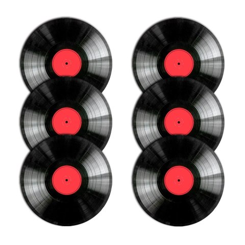 Zestaw podkładek na stół okrągłych 6D - VINYL Zestaw podkładek na stół okrągłych 6D - VINYL